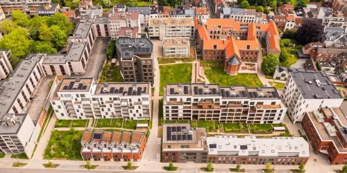 Luchtfoto van Burenberg in Leuven